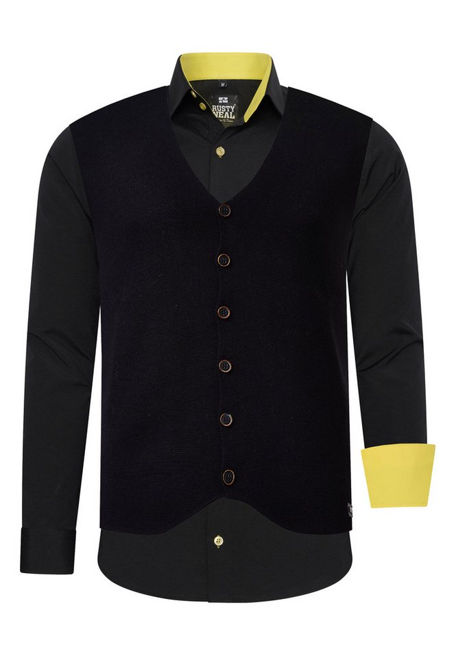 Rusty Neal Langarmhemd mit Weste von Rusty Neal