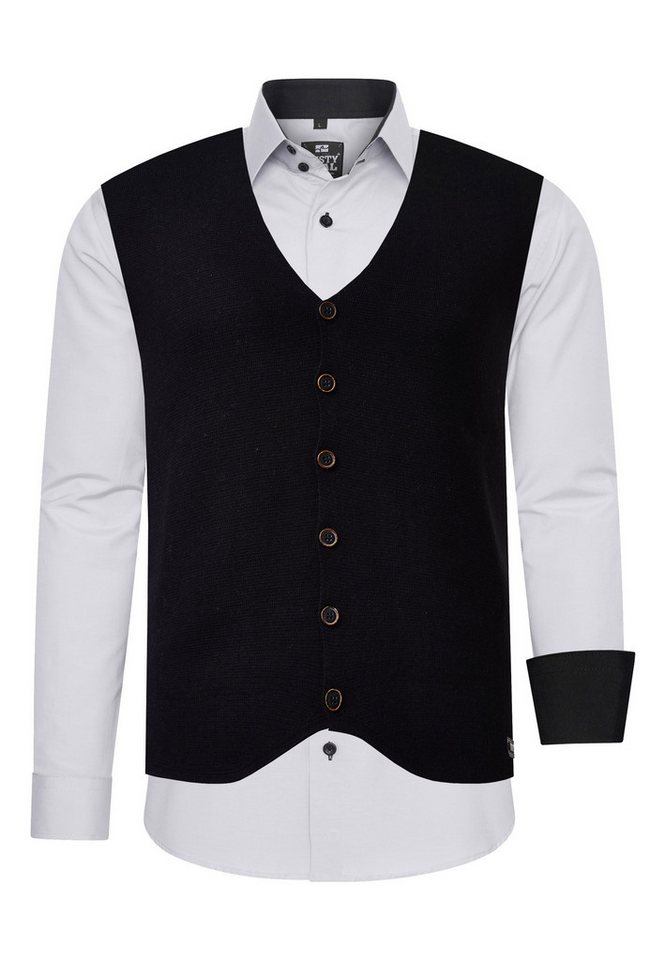 Rusty Neal Langarmhemd mit Weste von Rusty Neal