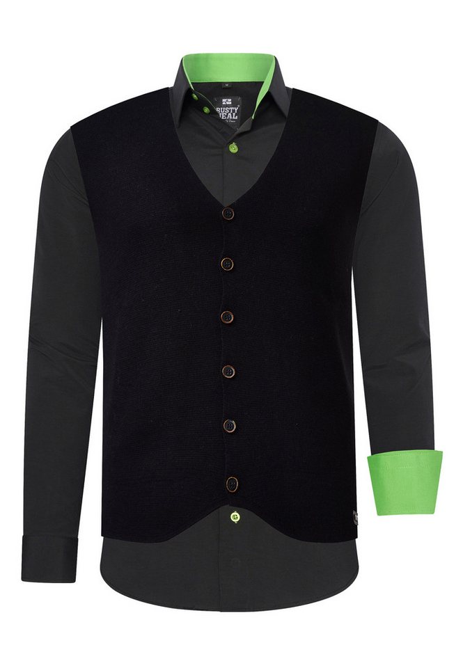 Rusty Neal Langarmhemd mit Weste von Rusty Neal