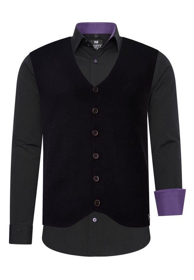 Rusty Neal Langarmhemd mit Weste von Rusty Neal