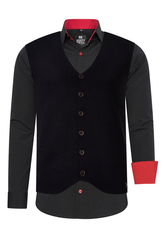 Rusty Neal Langarmhemd mit Weste von Rusty Neal