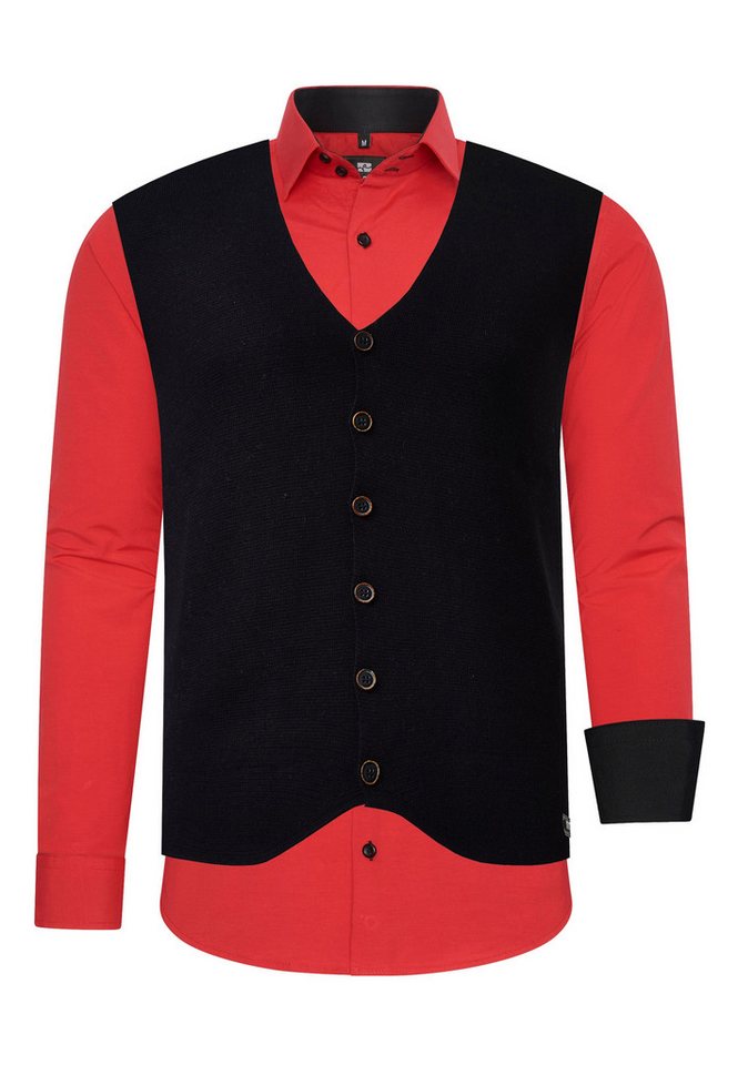 Rusty Neal Langarmhemd mit Weste von Rusty Neal