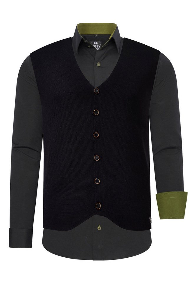 Rusty Neal Langarmhemd mit Weste von Rusty Neal