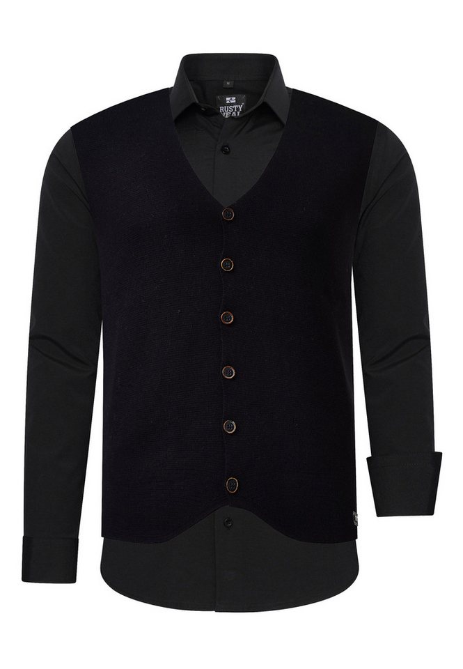 Rusty Neal Langarmhemd mit Weste von Rusty Neal