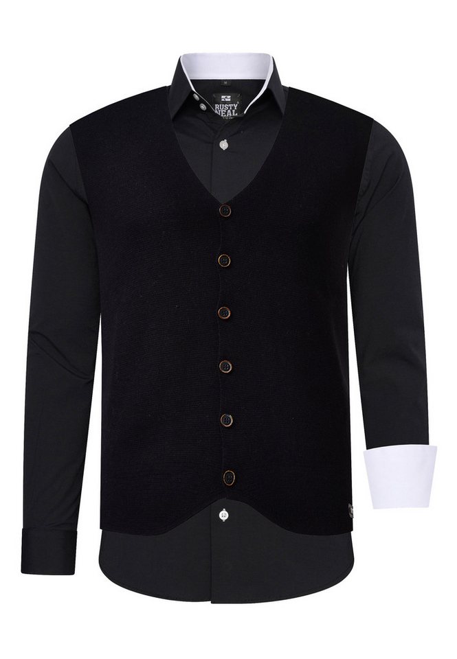Rusty Neal Langarmhemd mit Weste von Rusty Neal