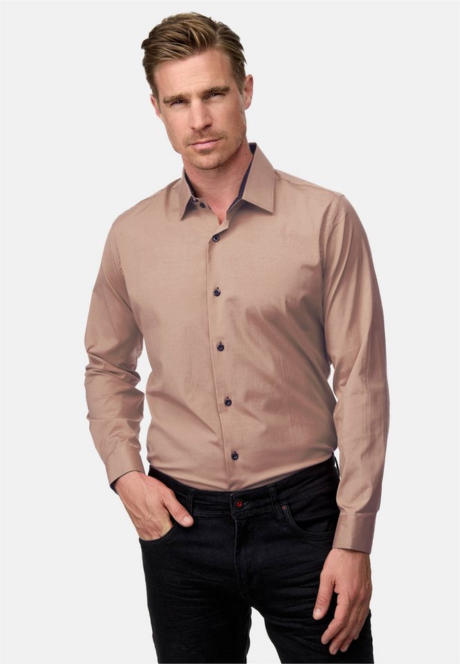 Rusty Neal Langarmhemd mit trendigem Farbkontrast von Rusty Neal