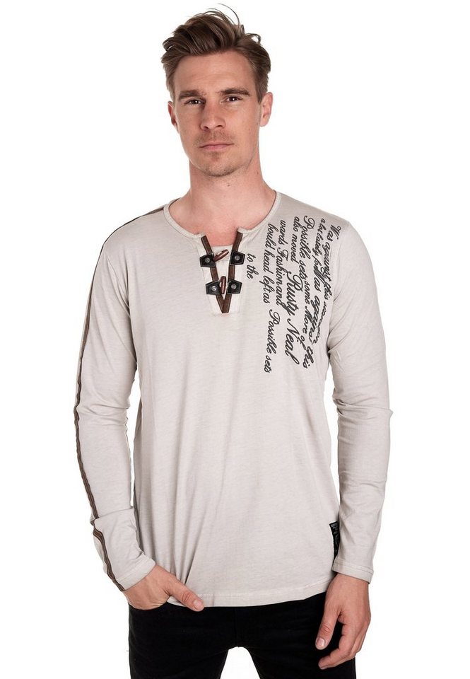 Rusty Neal Langarmshirt in ausgefallenem Design von Rusty Neal