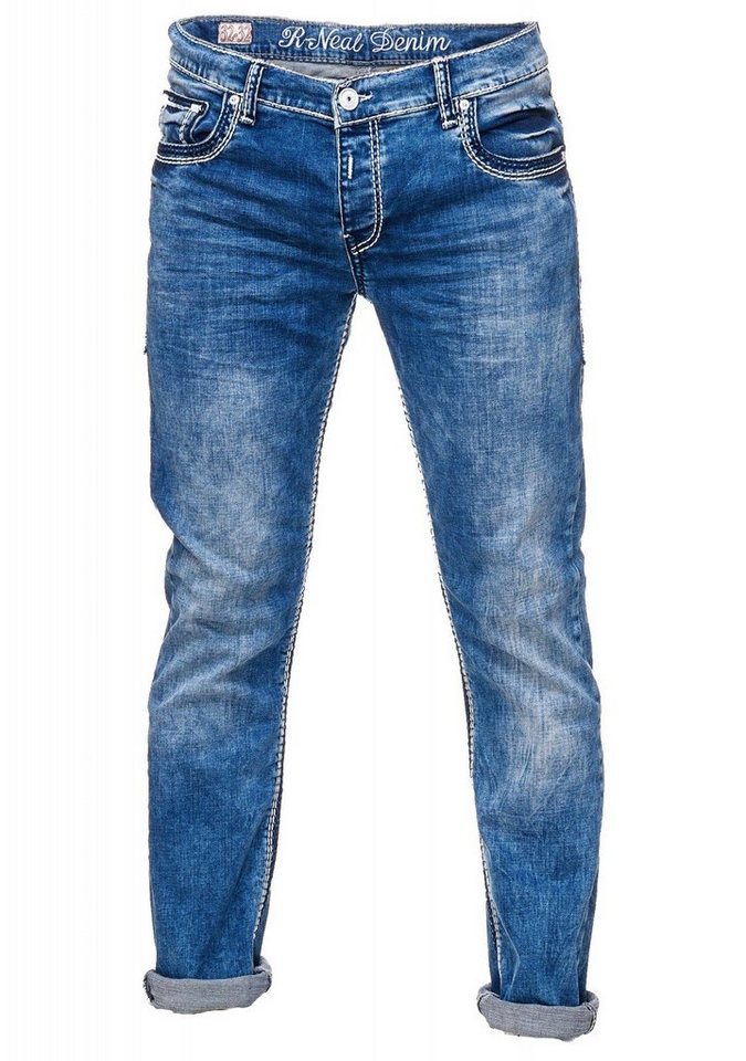 Rusty Neal Regular-fit-Jeans mit dezenter Waschung von Rusty Neal