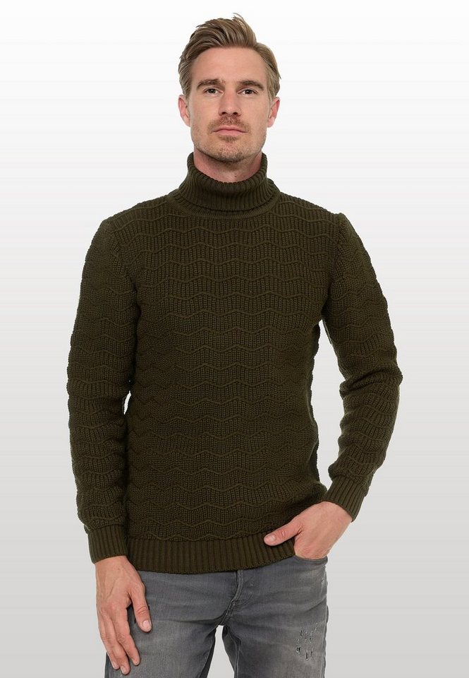 Rusty Neal Rollkragenpullover im angesagten Design von Rusty Neal