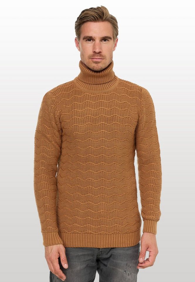 Rusty Neal Rollkragenpullover im angesagten Design von Rusty Neal