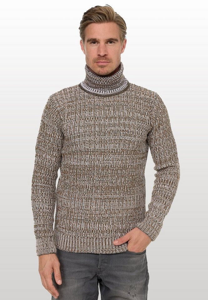 Rusty Neal Rollkragenpullover im angesagten Strickdesign von Rusty Neal