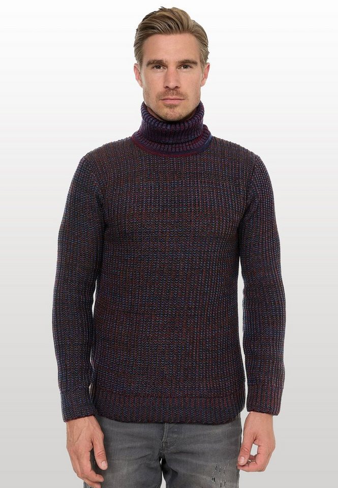 Rusty Neal Rollkragenpullover im angesagten Strickdesign von Rusty Neal