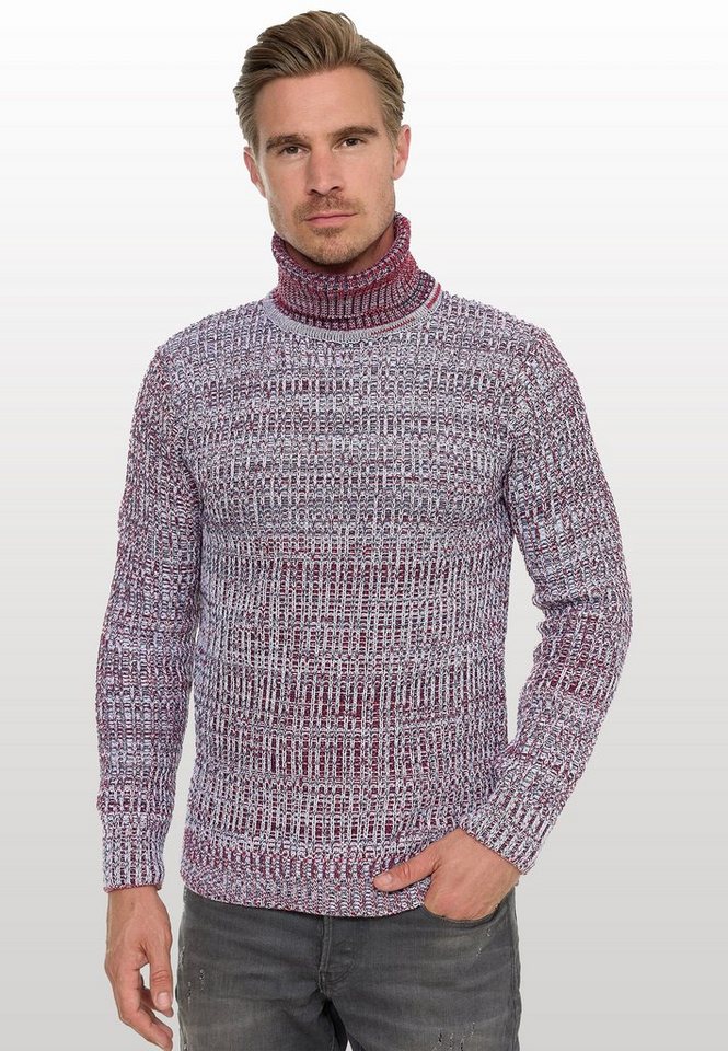 Rusty Neal Rollkragenpullover im angesagten Strickdesign von Rusty Neal
