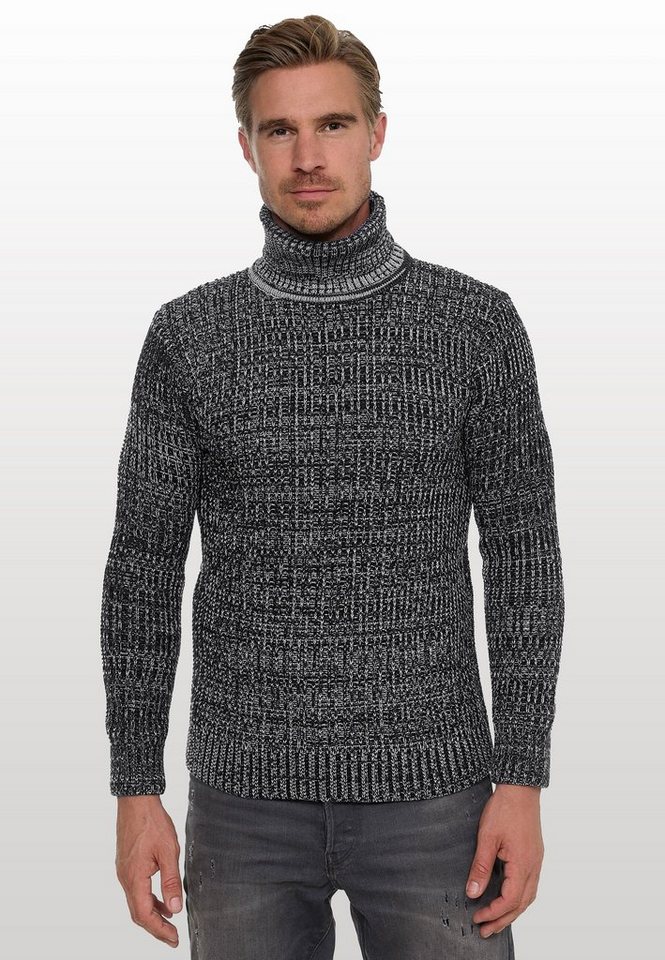 Rusty Neal Rollkragenpullover im angesagten Strickdesign von Rusty Neal