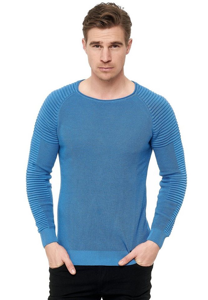 Rusty Neal Strickpullover mit modernem Rundhalsausschnitt von Rusty Neal