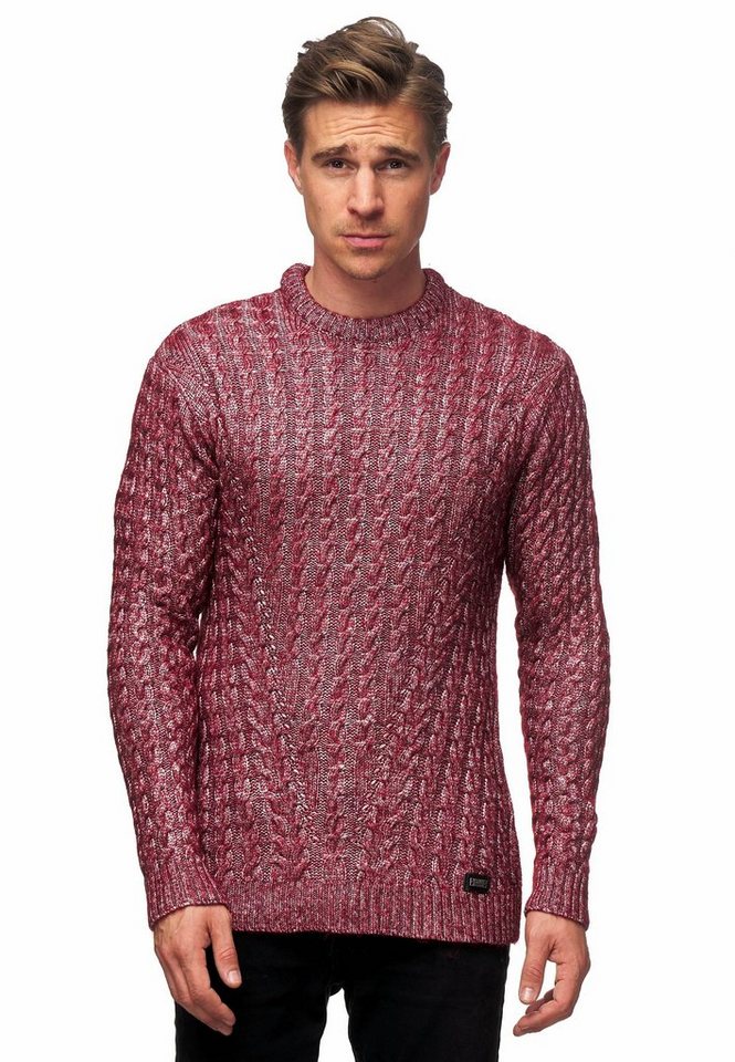 Rusty Neal Strickpullover mit trendigem Zopfmuster von Rusty Neal