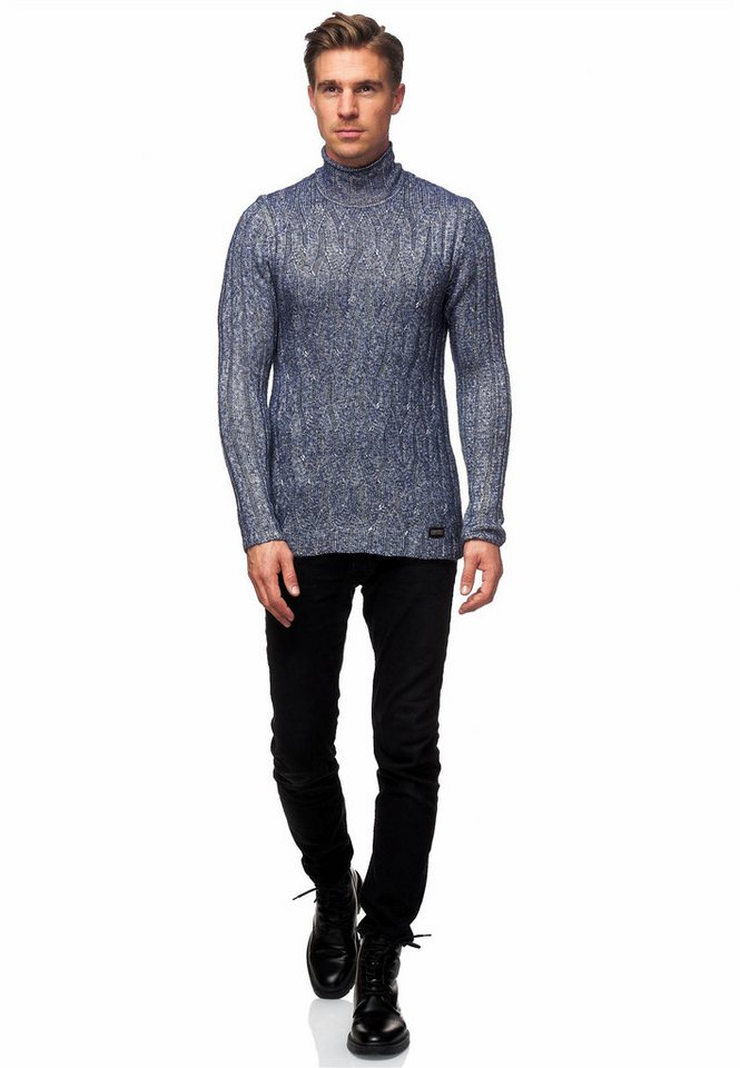 Rusty Neal Strickpullover mit wärmendem Stehkragen von Rusty Neal