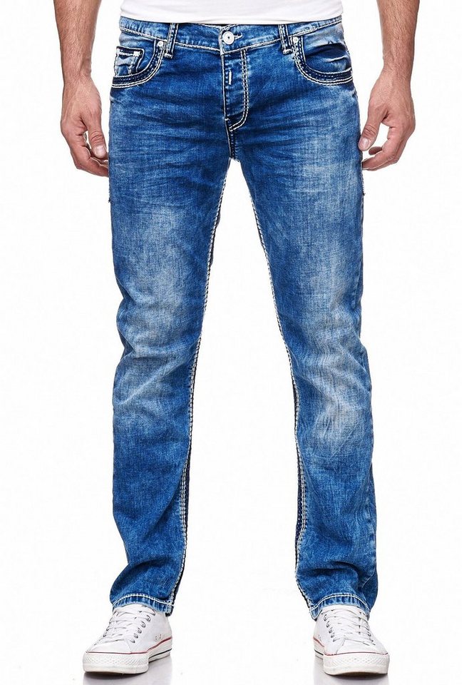 Rusty Neal Straight-Jeans LEVIN 4 im klassischen 5-Pocket-Stil von Rusty Neal