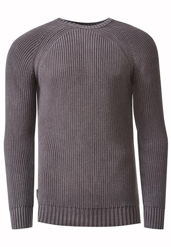 Rusty Neal Streetwear Strick Used Pullover Knitwear Rundhals Slim Fit Grobstrickpullover 410, Farbe:Beige, Größe S-3XL:M von Rusty Neal