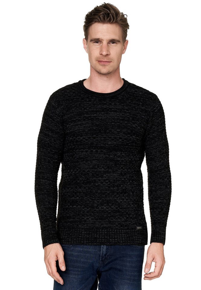 Rusty Neal Strickpullover im melierten Design von Rusty Neal