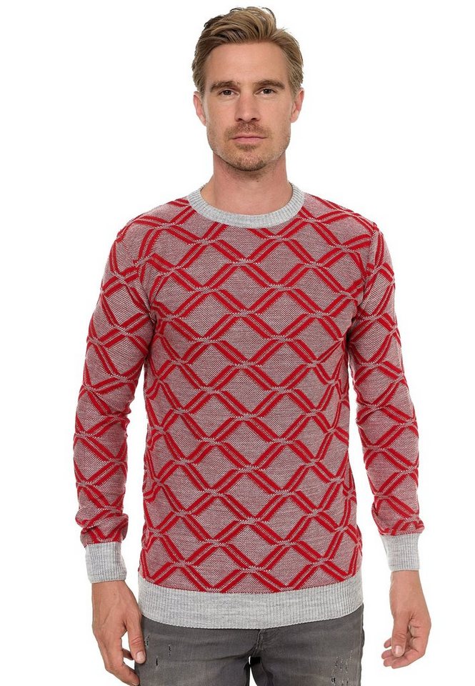 Rusty Neal Strickpullover in tollem Karo-Design Rusty Neal Strickpullover in tollem Karo-Design von Rusty Neal