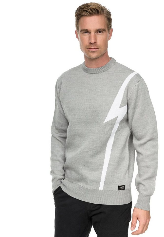 Rusty Neal Strickpullover mit Blitz-Design von Rusty Neal