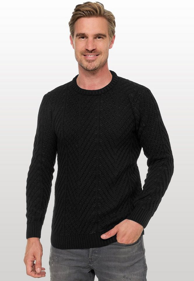 Rusty Neal Strickpullover mit angesagtem Design von Rusty Neal