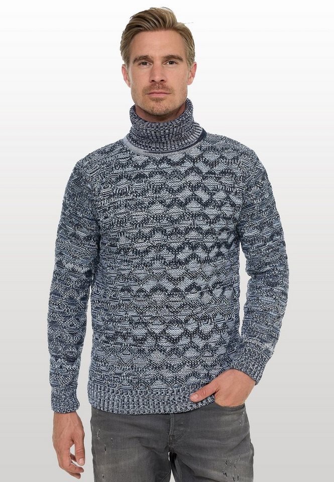 Rusty Neal Strickpullover mit angesagtem Karo-Design von Rusty Neal