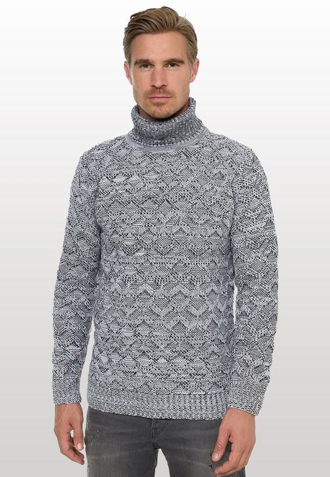 Rusty Neal Strickpullover mit angesagtem Karo-Design von Rusty Neal