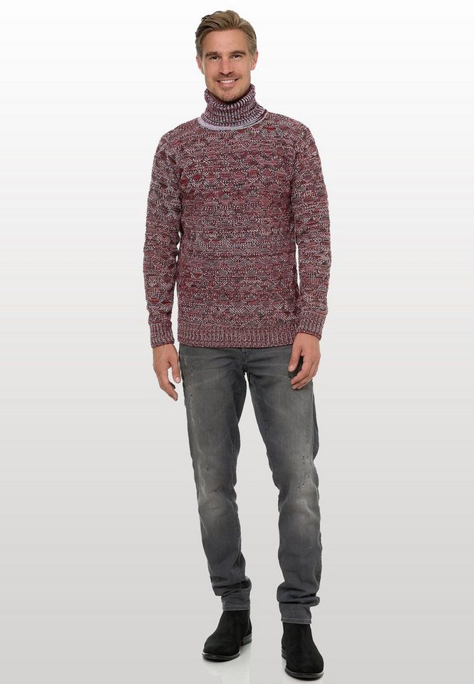 Rusty Neal Strickpullover mit angesagtem Karo-Design von Rusty Neal