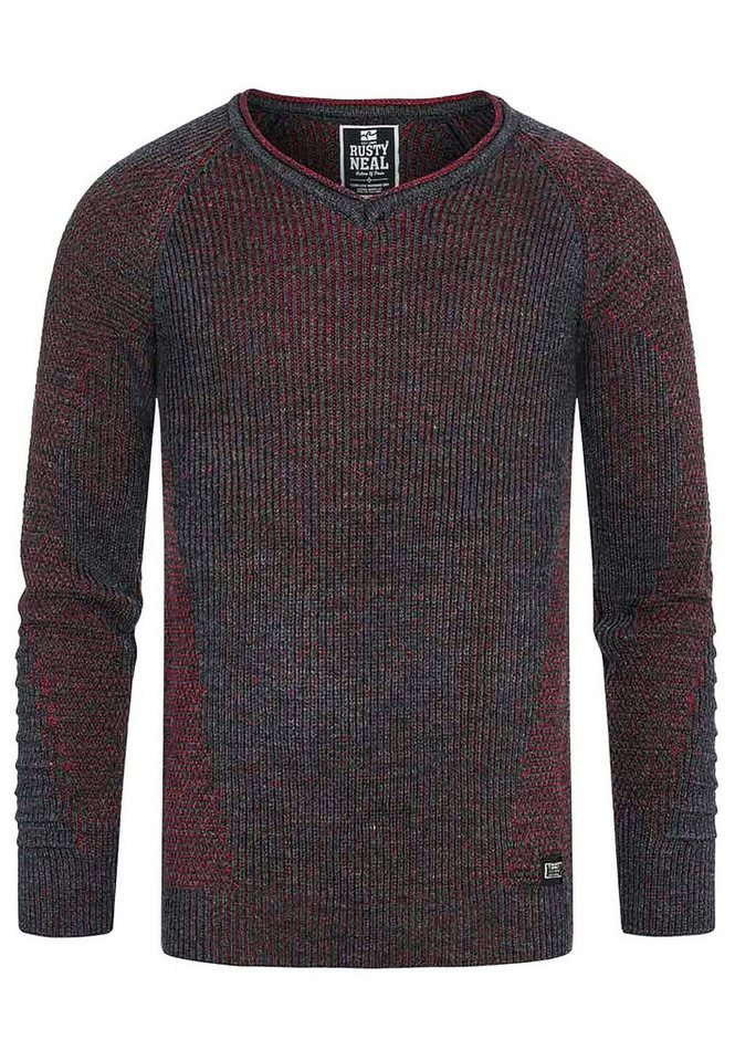 Rusty Neal Strickpullover mit ausgefallenem Strickmuster von Rusty Neal