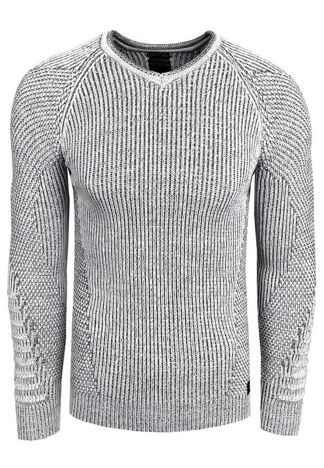 Rusty Neal Strickpullover mit ausgefallenem Strickmuster von Rusty Neal
