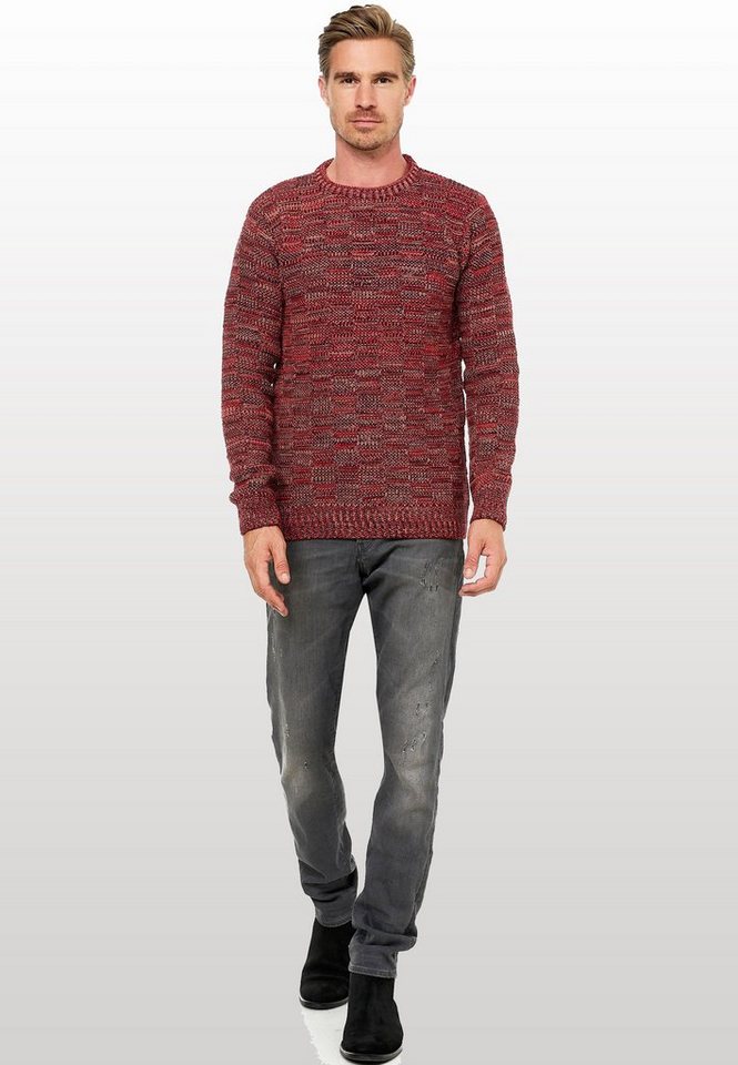 Rusty Neal Strickpullover mit dezenter Musterung und Strick-Design Rusty Neal Strickpullover mit dezenter Musterung und Strick-Design von Rusty Neal