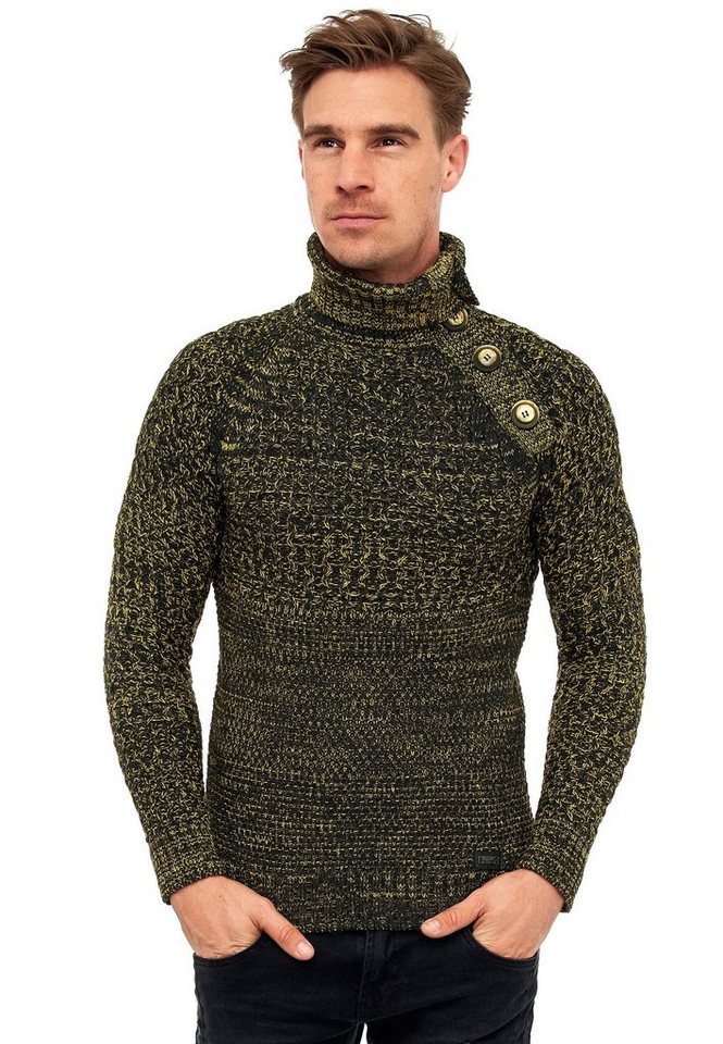 Rusty Neal Strickpullover mit modischen Zierknöpfen von Rusty Neal