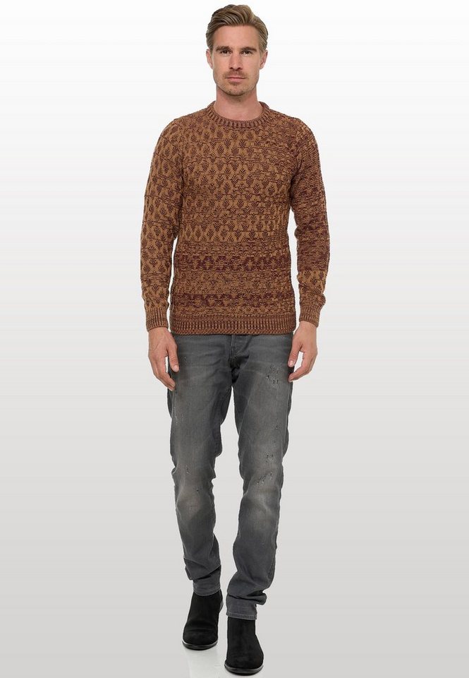 Rusty Neal Strickpullover mit schönem Muster von Rusty Neal