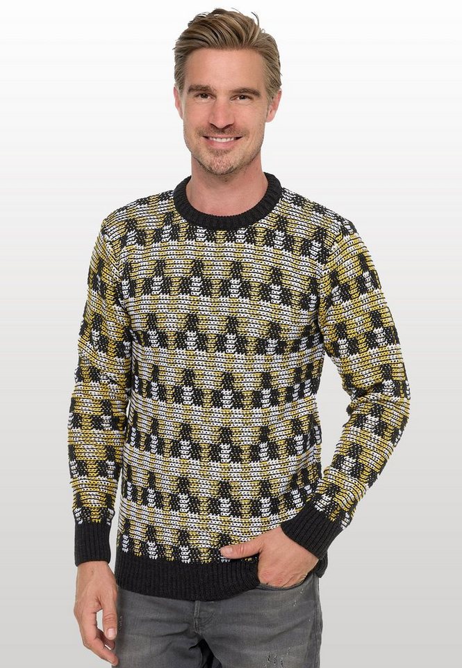 Rusty Neal Strickpullover mit schöner Musterung von Rusty Neal