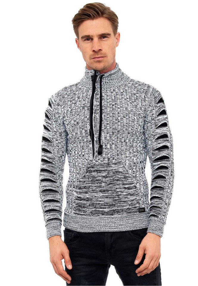 Rusty Neal Strickpullover mit stylischem Ausschnitt von Rusty Neal