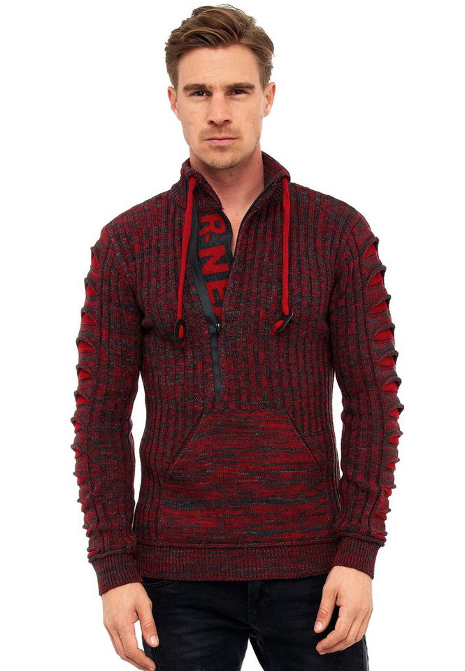 Rusty Neal Strickpullover mit stylischem Ausschnitt von Rusty Neal