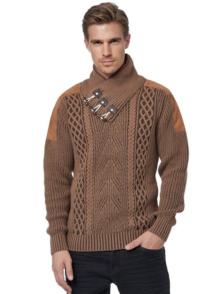 Rusty Neal Strickpullover mit trendigem Strickmuster von Rusty Neal