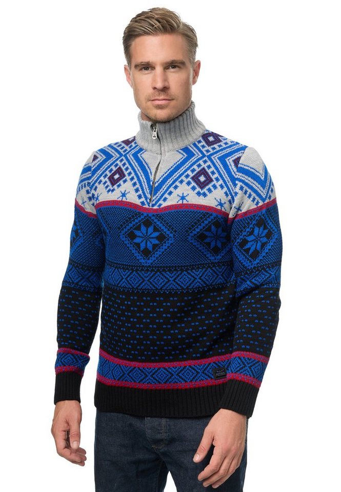 Rusty Neal Strickpullover mit winterlichem Muster von Rusty Neal