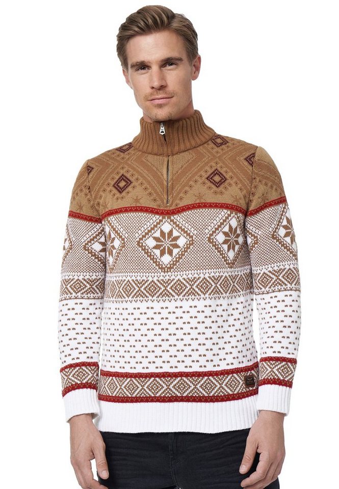 Rusty Neal Strickpullover mit winterlichem Muster von Rusty Neal