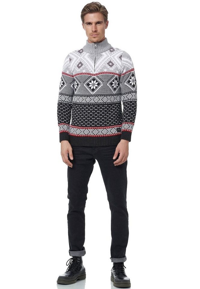 Rusty Neal Strickpullover mit winterlichem Muster von Rusty Neal
