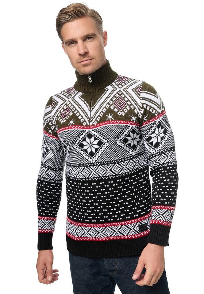 Rusty Neal Strickpullover mit winterlichem Muster von Rusty Neal