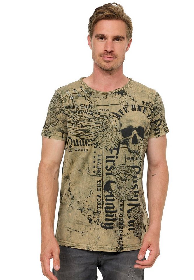 Rusty Neal T-Shirt Rusty Neal mit Allover-Print von Rusty Neal
