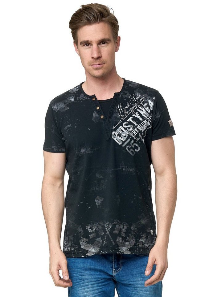 Rusty Neal T-Shirt im coolen Used-Look-Design von Rusty Neal