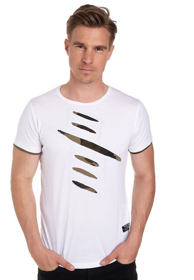 Rusty Neal T-Shirt im trendigen 2-in-1-Design von Rusty Neal