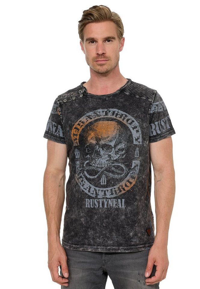 Rusty Neal T-Shirt mit Markenprint von Rusty Neal