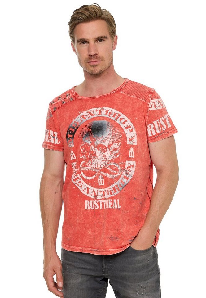 Rusty Neal T-Shirt mit Markenprint von Rusty Neal