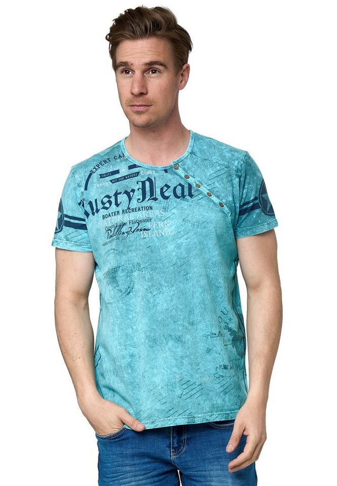 Rusty Neal T-Shirt mit coolem Logo-Print von Rusty Neal