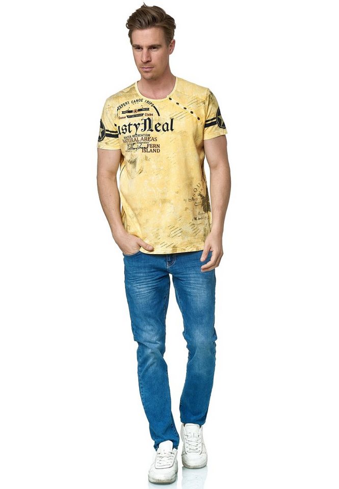 Rusty Neal T-Shirt mit coolem Logo-Print von Rusty Neal